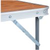 Hopfällbart campingbord med metallram 80x60 cm vidaXL – miniatyr 7