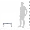 Hopfällbart campingbord vit aluminium 60x40 cm vidaXL – miniatyr 7