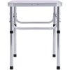 Hopfällbart campingbord vit aluminium 60x45 cm vidaXL – miniatyr 4