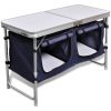 Hopfällbart campingskåp i Aluminium vidaXL – miniatyr 4