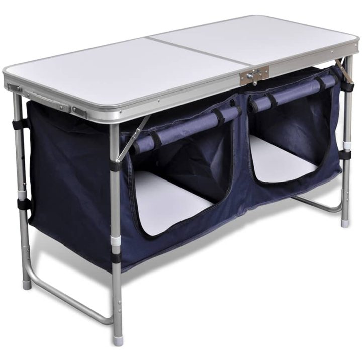 Hopfällbart campingskåp i Aluminium vidaXL – bild 4