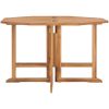 Hopfällbart matbord för trädgården 110x110x75 cm massiv teak vidaXL – miniatyr 3