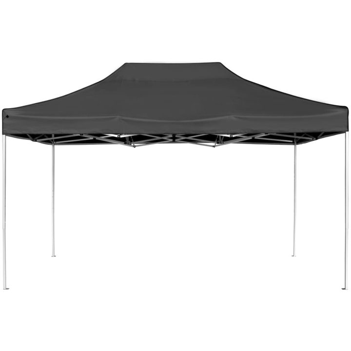 Hopfällbart partytält aluminium antracit vidaXL 4.5 x 3 m – bild 2