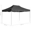 Hopfällbart partytält aluminium antracit vidaXL 4.5 x 3 m – miniatyr 8