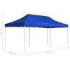 Hopfällbart partytält aluminium blå vidaXL 6 x 3 m – miniatyr 8