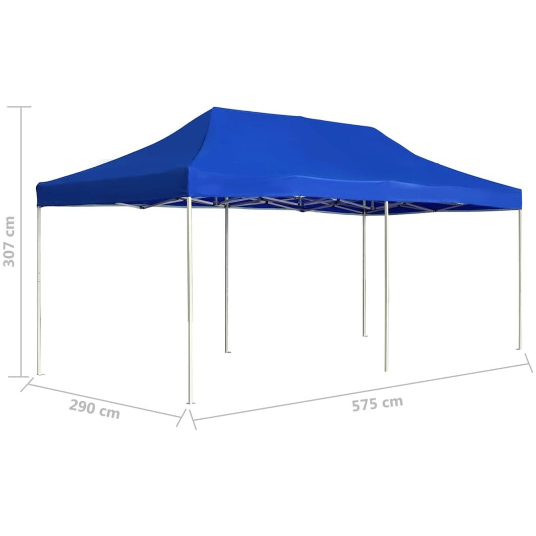 Hopfällbart partytält aluminium blå vidaXL 6 x 3 m – bild 8