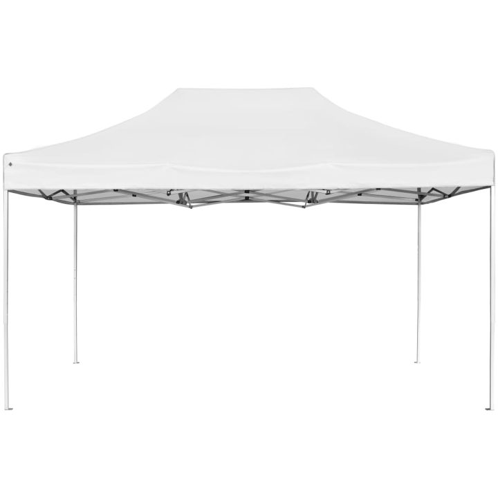 Hopfällbart partytält aluminium vit vidaXL 4.5 x 3 m – bild 2