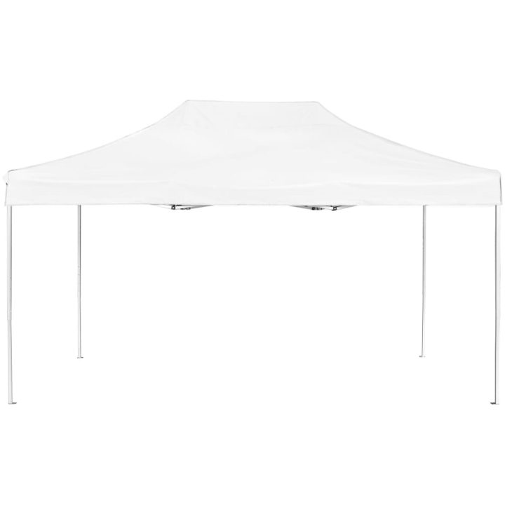 Hopfällbart partytält aluminium vit vidaXL 4.5 x 3 m – bild 3