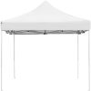 Hopfällbart partytält aluminium vit vidaXL 4.5 x 3 m – miniatyr 4