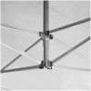 Hopfällbart partytält aluminium vit vidaXL 4.5 x 3 m – miniatyr 7