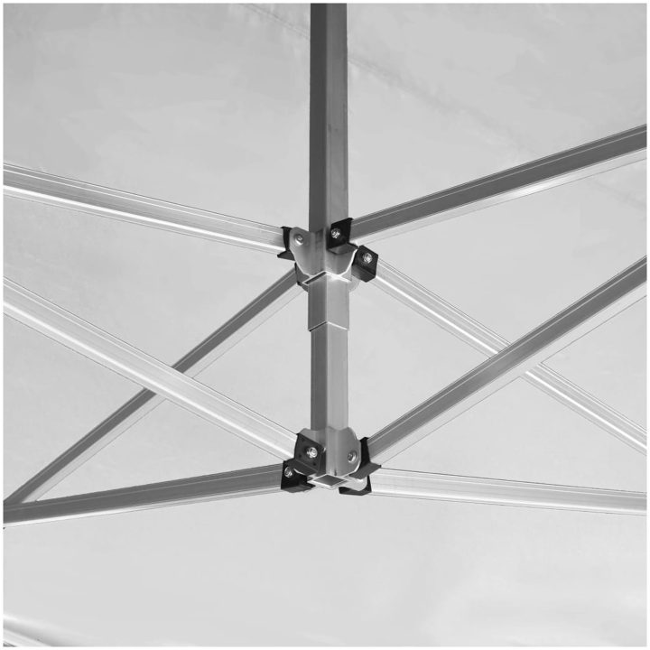 Hopfällbart partytält aluminium vit vidaXL 4.5 x 3 m – bild 7