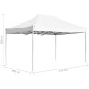 Hopfällbart partytält aluminium vit vidaXL 4.5 x 3 m – miniatyr 8
