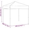 Hopfällbart partytält antracit vidaXL 2 x 2 m – miniatyr 8