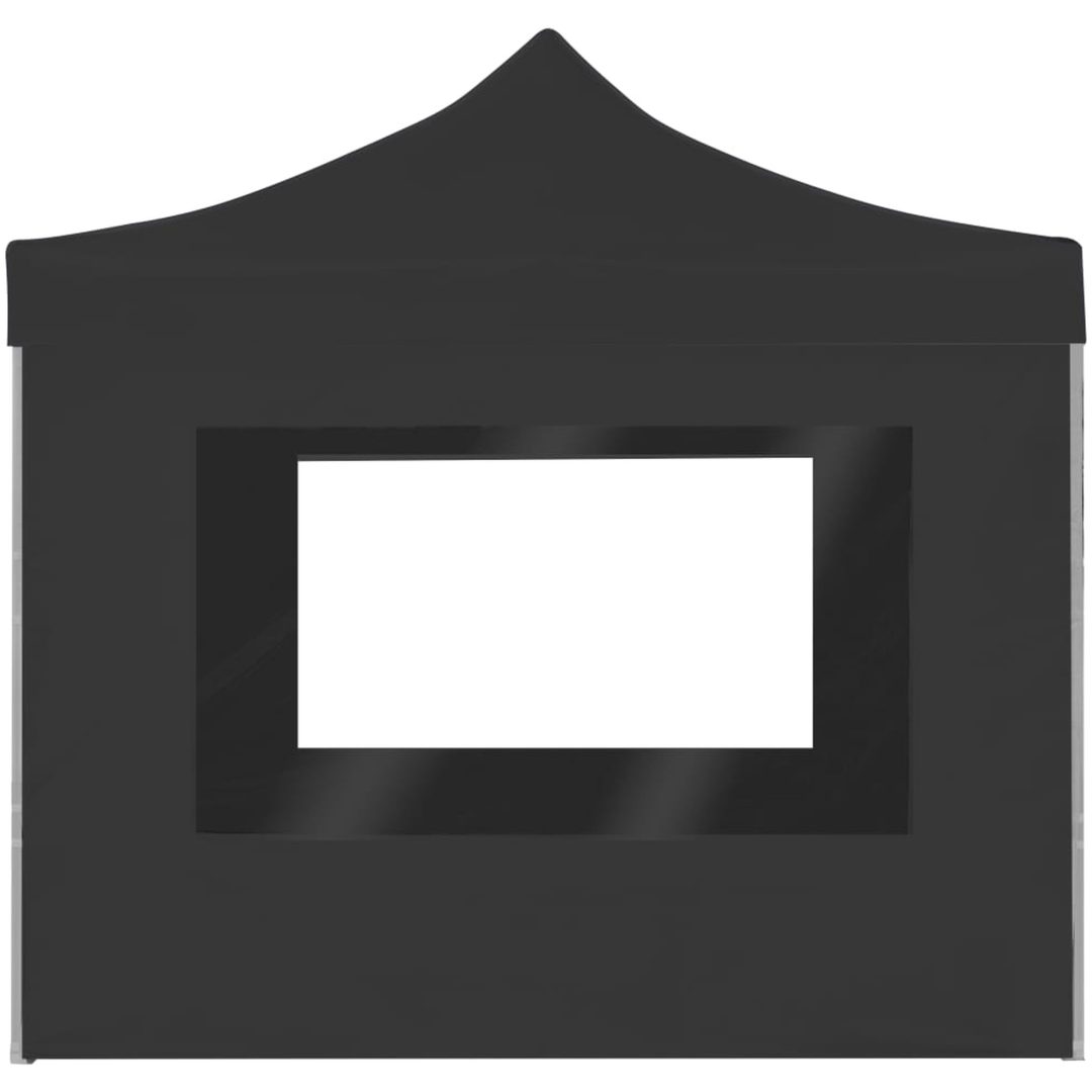 Hopfällbart partytält med väggar aluminium antracit vidaXL 3 x 3 m – bild 5