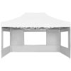 Hopfällbart partytält med väggar aluminium vit vidaXL 4.5 x 3 m – miniatyr 4