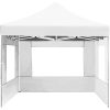 Hopfällbart partytält med väggar aluminium vit vidaXL 4.5 x 3 m – miniatyr 5