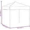 Hopfällbart partytält svart vidaXL 2 x 2 m – miniatyr 8