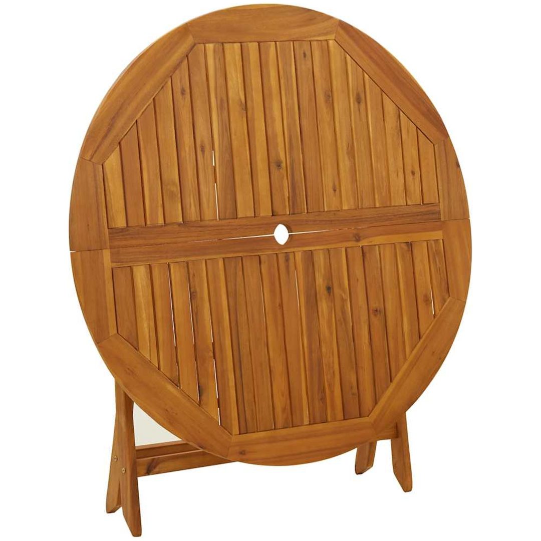 Hopfällbart trädgårdsbord 110 cm massivt akaciaträ vidaXL – bild 8