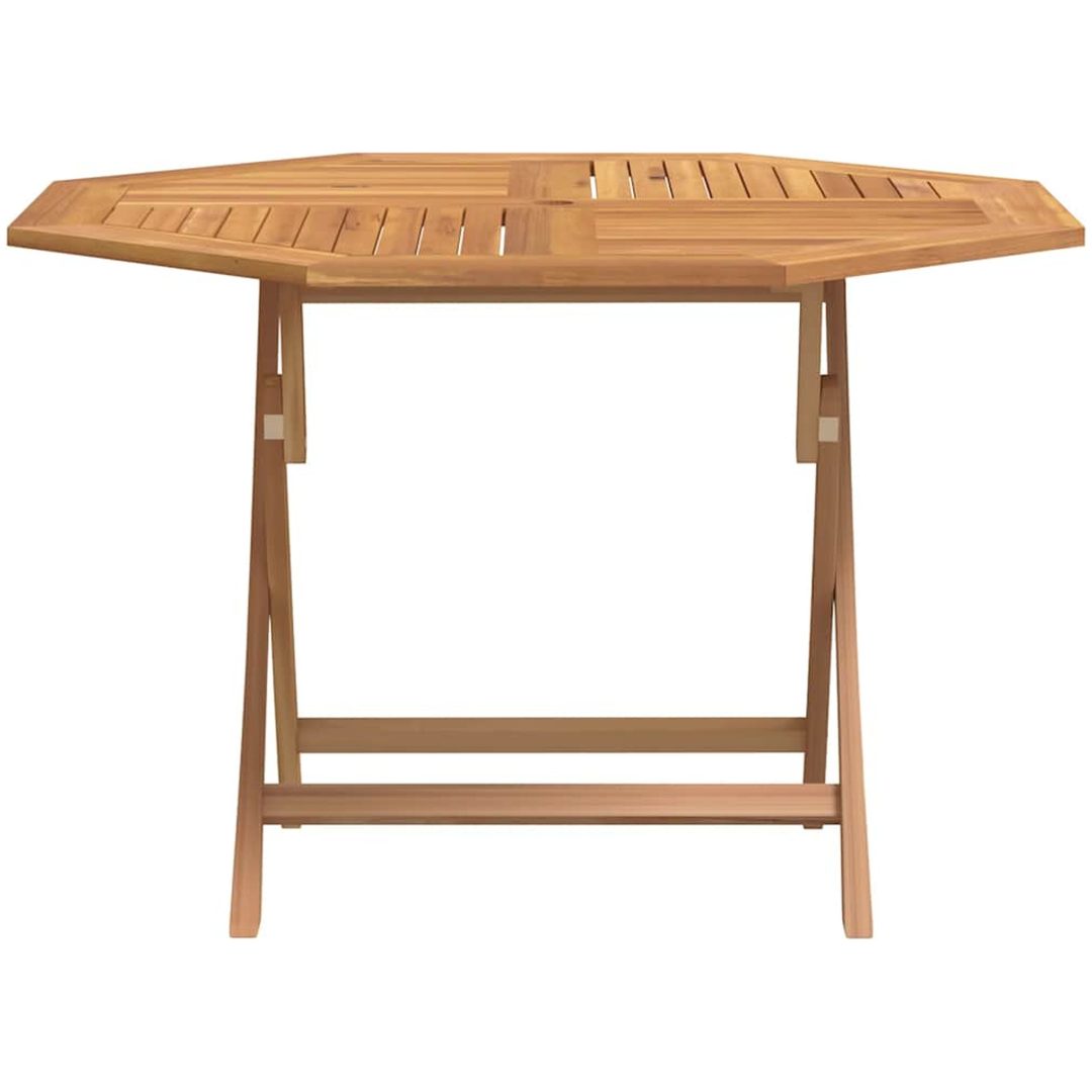 Hopfällbart trädgårdsbord 110x110x75 cm massiv teak vidaXL – bild 3