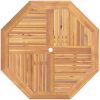 Hopfällbart trädgårdsbord 110x110x75 cm massiv teak vidaXL – miniatyr 6