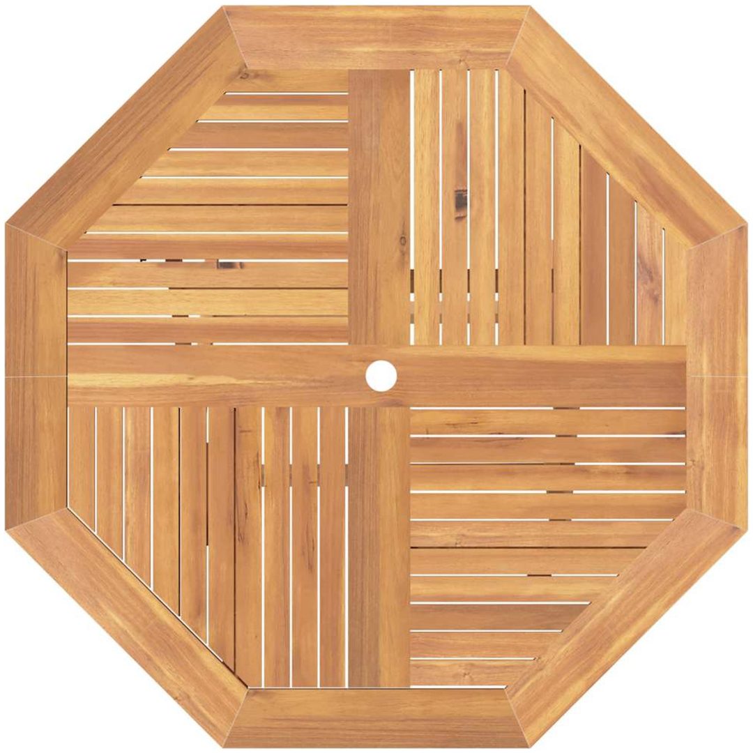 Hopfällbart trädgårdsbord 110x110x75 cm massiv teak vidaXL – bild 6