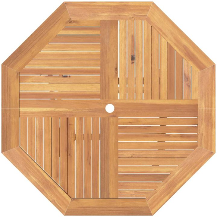Hopfällbart trädgårdsbord 110x110x75 cm massiv teak vidaXL – bild 6