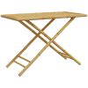 Hopfällbart trädgårdsbord 110x55x75 cm bambu vidaXL – miniatyr 2