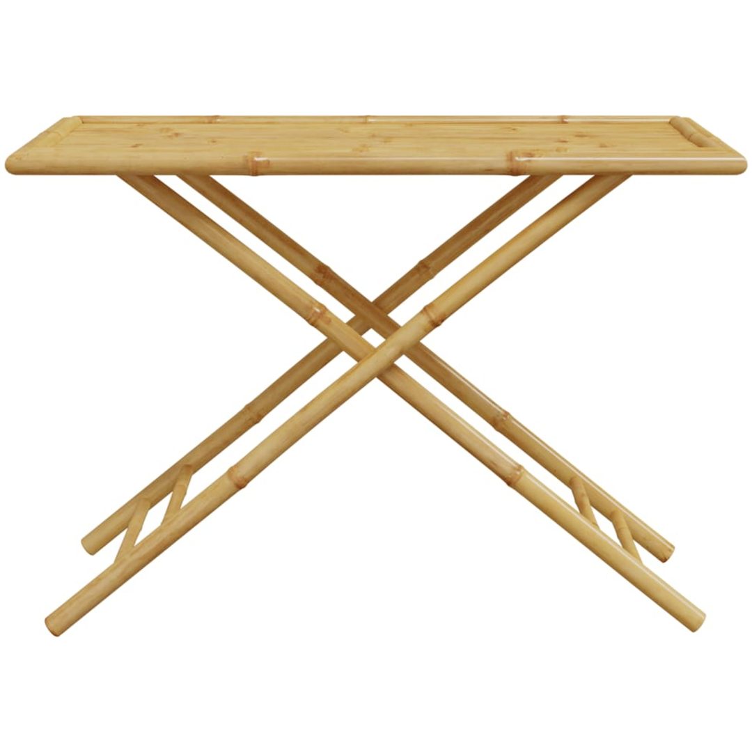 Hopfällbart trädgårdsbord 110x55x75 cm bambu vidaXL – bild 4