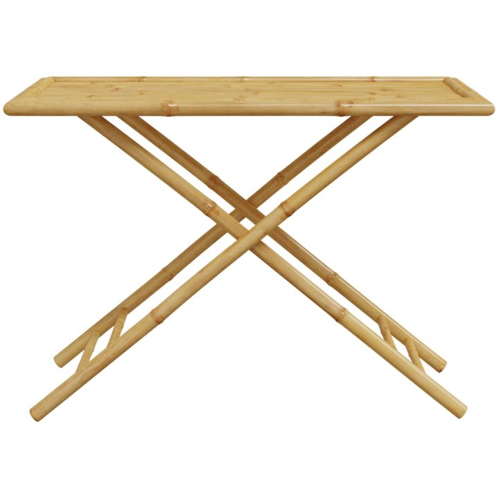 Hopfällbart trädgårdsbord 110x55x75 cm bambu vidaXL – bild 4