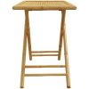 Hopfällbart trädgårdsbord 110x55x75 cm bambu vidaXL – miniatyr 5