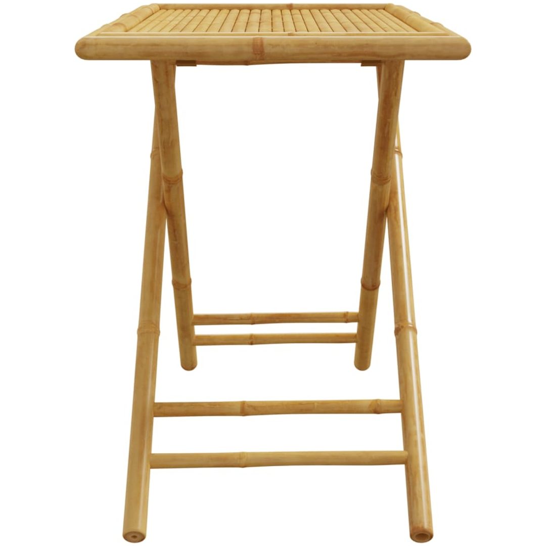 Hopfällbart trädgårdsbord 110x55x75 cm bambu vidaXL – bild 5