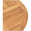 Hopfällbart trädgårdsbord ⌀110x75 cm massiv teak vidaXL – miniatyr 7
