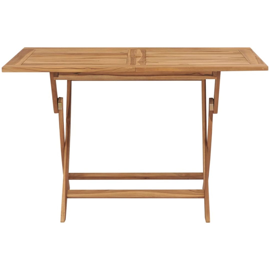Hopfällbart trädgårdsbord 120x70x75 cm massivt teakträ vidaXL – bild 2