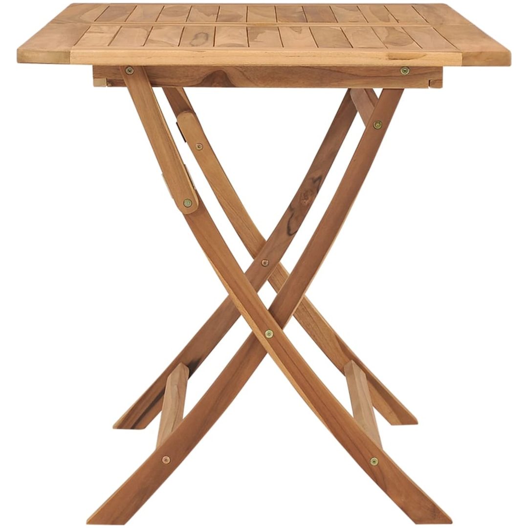 Hopfällbart trädgårdsbord 120x70x75 cm massivt teakträ vidaXL – bild 3