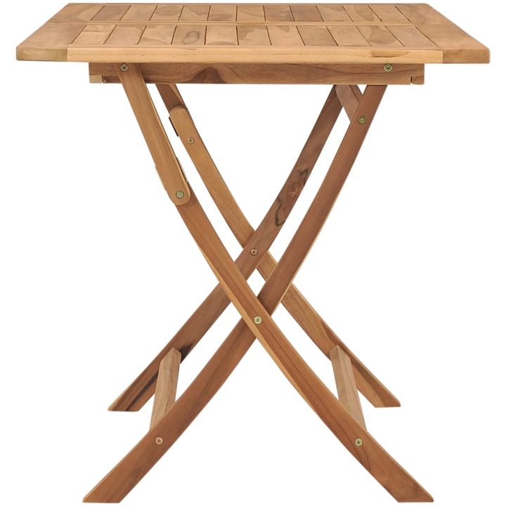 Hopfällbart trädgårdsbord 120x70x75 cm massivt teakträ vidaXL – bild 3