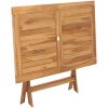 Hopfällbart trädgårdsbord 120x70x75 cm massivt teakträ vidaXL – miniatyr 4