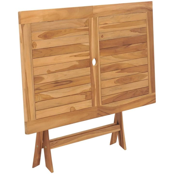 Hopfällbart trädgårdsbord 120x70x75 cm massivt teakträ vidaXL – bild 4