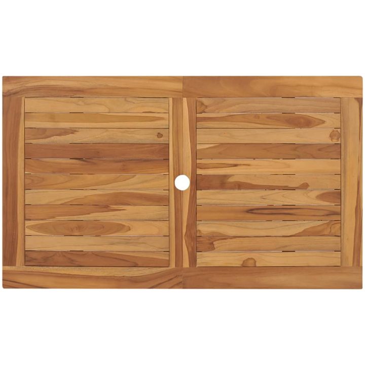 Hopfällbart trädgårdsbord 120x70x75 cm massivt teakträ vidaXL – bild 5