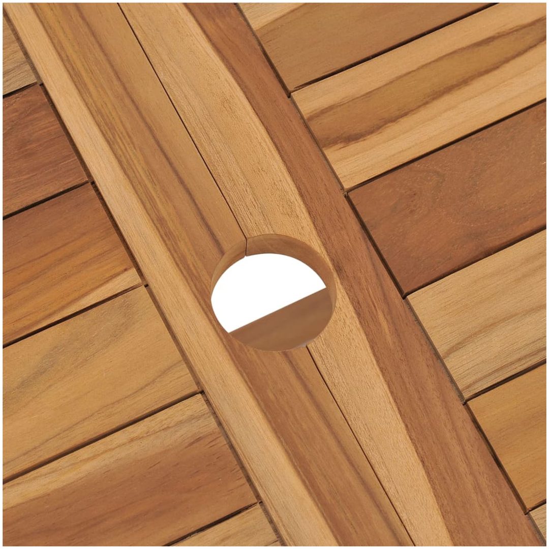 Hopfällbart trädgårdsbord 120x70x75 cm massivt teakträ vidaXL – bild 6