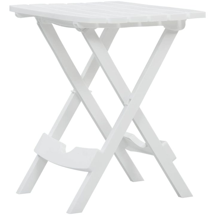 Hopfällbart trädgårdsbord 44,5x38,5x50 cm vit vidaXL – bild 2