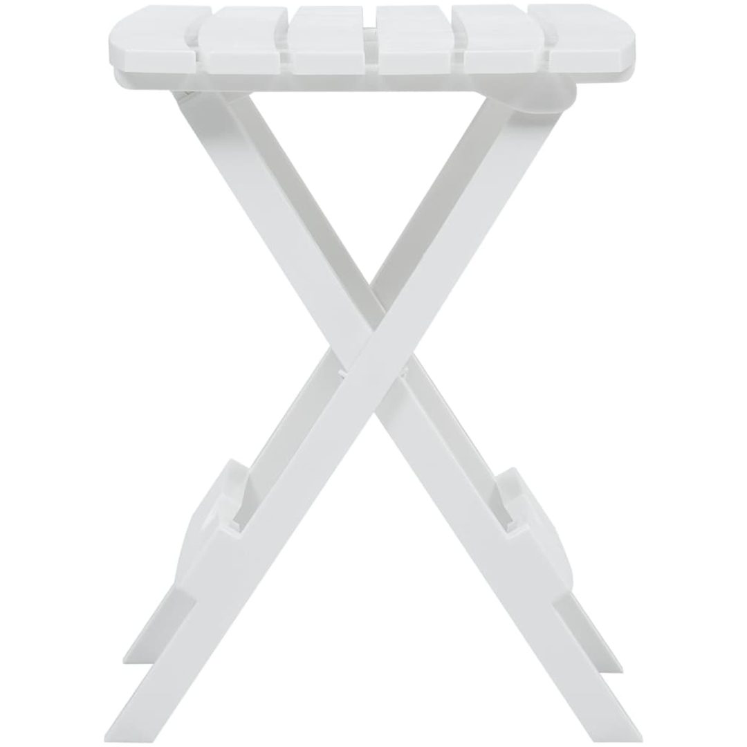Hopfällbart trädgårdsbord 44,5x38,5x50 cm vit vidaXL – bild 4