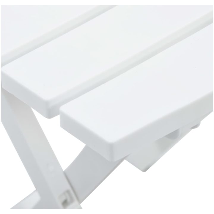 Hopfällbart trädgårdsbord 44,5x38,5x50 cm vit vidaXL – bild 5