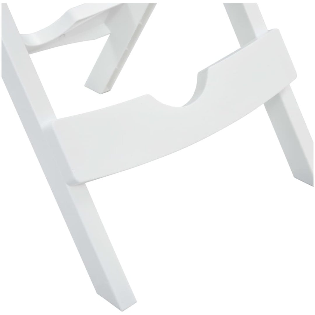 Hopfällbart trädgårdsbord 44,5x38,5x50 cm vit vidaXL – bild 6