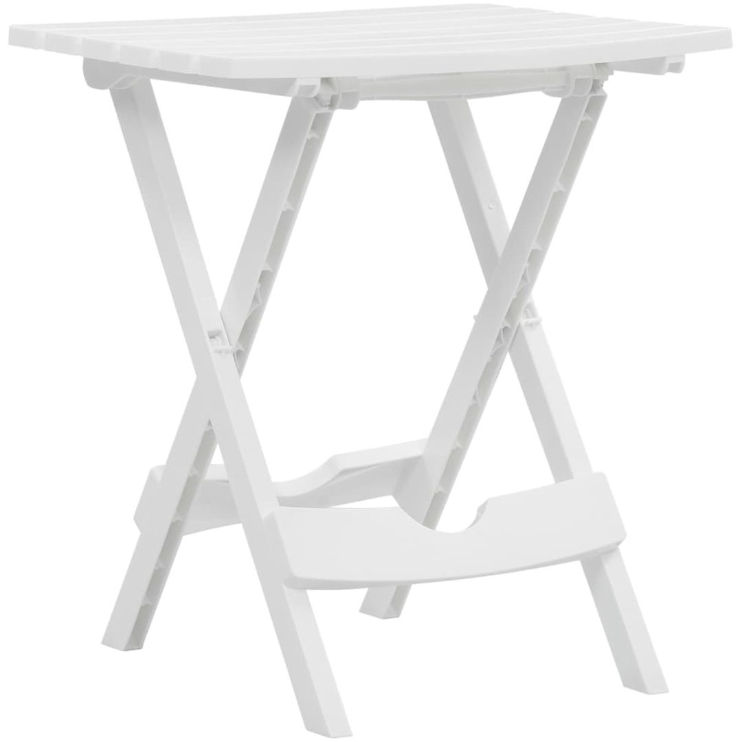 Hopfällbart trädgårdsbord 44,5x38,5x50 cm vit vidaXL