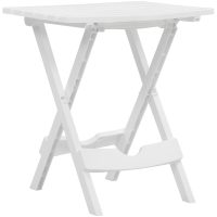 Hopfällbart trädgårdsbord 44,5x38,5x50 cm vit vidaXL