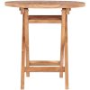 Hopfällbart trädgårdsbord 45 cm massiv teak vidaXL – miniatyr 2