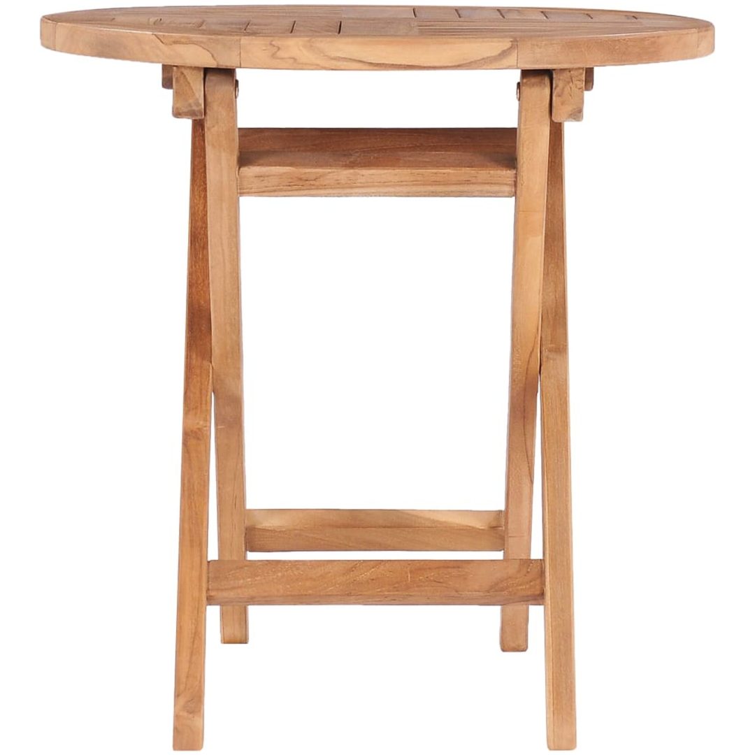 Hopfällbart trädgårdsbord 45 cm massiv teak vidaXL – bild 2