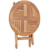 Hopfällbart trädgårdsbord 45 cm massiv teak vidaXL – miniatyr 4