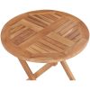 Hopfällbart trädgårdsbord 45 cm massiv teak vidaXL – miniatyr 5