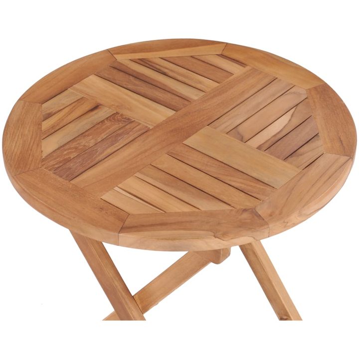 Hopfällbart trädgårdsbord 45 cm massiv teak vidaXL – bild 5